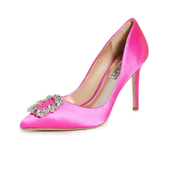 Badgley Mischka Shoes - Badgley Mischka Hot Pink “Cher” pumps size 8
